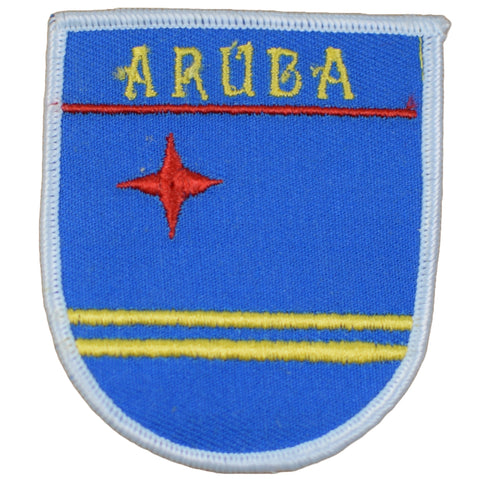 Vintage Aruba Patch - Kingdom of the Netherlands, ABC Islands, Dutch Caribbean 2-7/8" (Sew on)