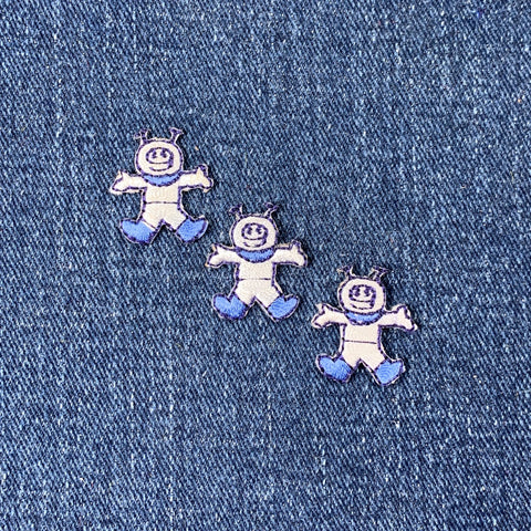 3-Pack Mini Astronaut Applique Patch - Outer Space Spacesuit Embroidered Badge