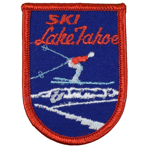 Vintage Lake Tahoe Ski Patch - California Nevada Snow Winter Sports Badge 3" (Sew on)