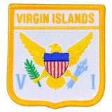 Virgin Islands Patch - United States Embroidered Flag Shield Badge 2.75" (Iron Or Sew On)