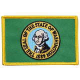 Washington Patch - Embroidered Flag Badge 3.25" (Iron On)