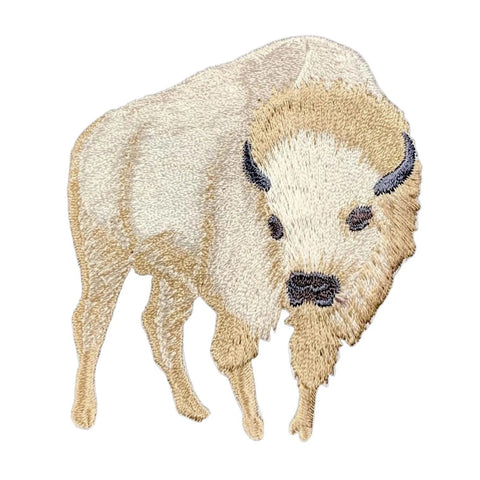 Off White Bison patch on a white background