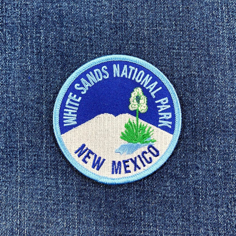 White Sands National Park Patch - Embroidered New Mexico Badge 3" (Iron Or Sew On)