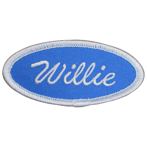 Willie Patch - Blue & White William Badge 3" (Iron on)