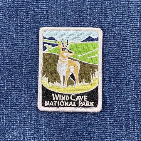 Wind Cave National Park Patch - Embroidered South Dakota Badge 3" (Iron Or Sew On)