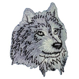 Wolf Head Applique Patch - Embroidered Wild Animal Badge 2.25" (Iron On)