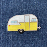 Camper Applique Patch - Embroidered Travel Trailer RV Recreational Vehicle Badge 2.5" (Iron On)