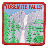 Yosemite Falls Patch - Embroidered California National Park Hiking Waterfall Badge 3" (Iron Or Sew On)
