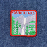 Yosemite Falls Patch - California National Park Hiking Embroidered Badge 3" (Iron Or Sew On)