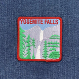 Yosemite Falls Patch - Embroidered California National Park Hiking Waterfall Badge 3" (Iron Or Sew On)