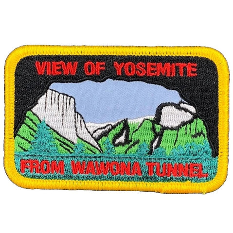 Yosemite Valley Patch - View From Wawona Tunnel California National Park Embroidered Badge 3.5" (Iron on)