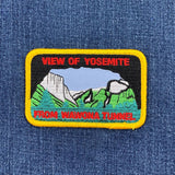 Yosemite Valley Patch - View From Wawona Tunnel California National Park Embroidered Badge 3.5" (Iron on)