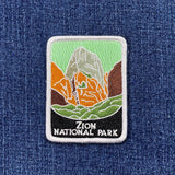 Zion National Park Patch - Embroidered Utah Badge 2-7/8" (Iron On)