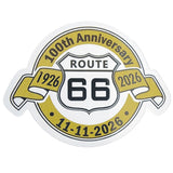100th Anniversary Route 66 Sticker - Fade Resistant UV Protectant Decal 2.75"