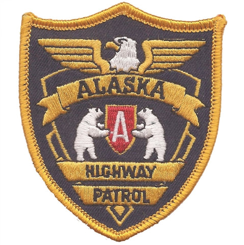 Alaska Highway Patrol Patch - Novelty Badge (Iron on) - Patch Parlor