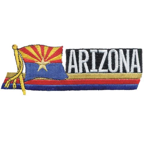 Arizona Flag Patch - AZ Badge, Copper Star 4.75" (Iron on) - Patch Parlor