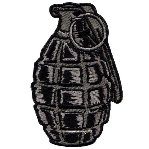 Grenade Applique Patch - Explosive Weapon War Badge 2.5" (Iron on) - Patch Parlor