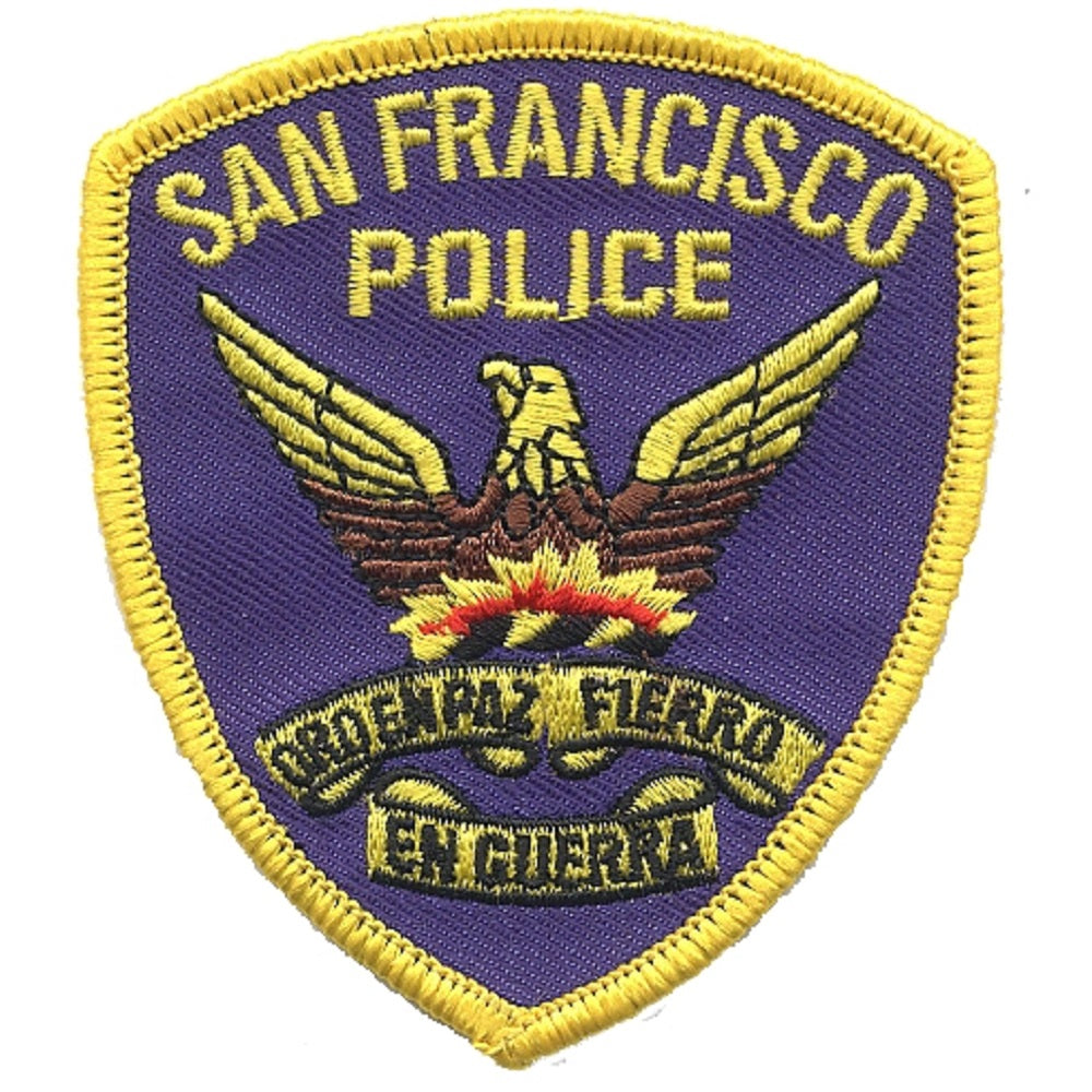 San Francisco Police Department Patch - Novelty Collector's Patch,  California (Clearance, Iron on)