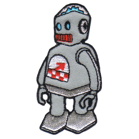 Robot Applique Patch - ChuckWagon Artist Badge 2-5/8" (Iron on) - Patch Parlor