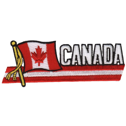 Canada Patch - North America, Canadian Maple Leaf Badge 4.75" (Iron on) - Patch Parlor