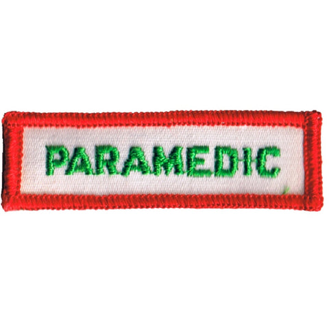 Vintage Paramedic Patch - First Responder Medical Uniform Badge 2.75" (Sew on) - Patch Parlor