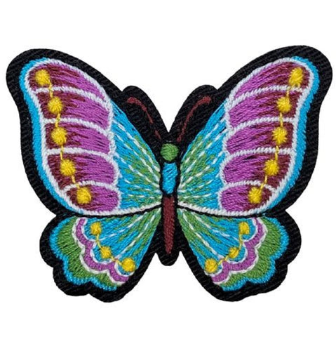 Butterfly Applique Patch - Insect, Bug Badge 2.25" (Iron on) - Patch Parlor