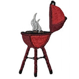 Mini Barbecue Applique Patch - BBQ Grilling, Cooking, Tailgate 1-5/8" (Iron on) - Patch Parlor