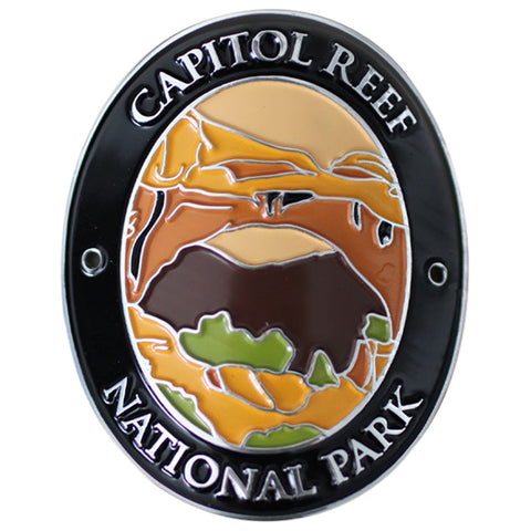 Capitol Reef National Park Walking Stick Medallion - Utah, Traveler Series