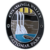 Cuyahoga Valley National Park Walking Stick Medallion - Blue Hen Falls, Ohio