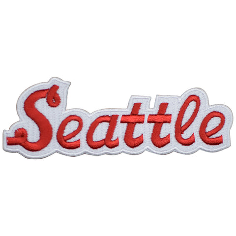 Seattle Patch - Red, White, Washington Badge 4.25" (Clearance, Iron on) - Patch Parlor