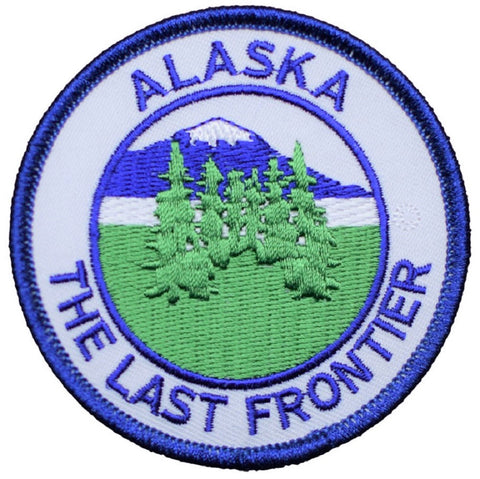 Alaska Patch - The Last Frontier AK Badge 3" (Iron on) - Patch Parlor