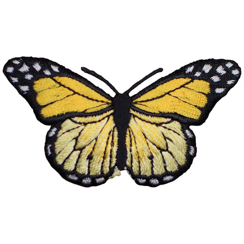 Yellow Butterfly Applique Patch - Insect, Bug Badge 2-7/8" (Iron on) - Patch Parlor