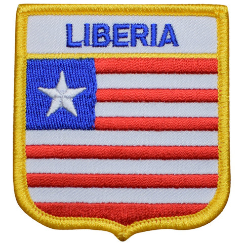Liberia Patch - West Africa, Ivory Coast, Guinea, Monrovia 2.75" (Iron on) - Patch Parlor