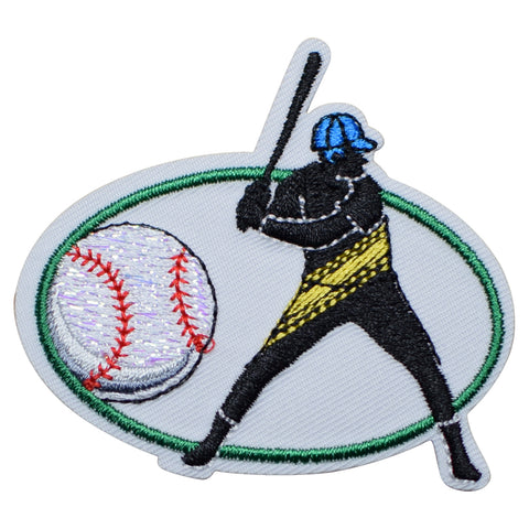 Baseball Applique Patch - Sports Badge 2.25" (Iron on) - Patch Parlor