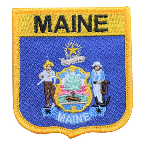 Maine Patch - New England, Augusta, Portland, Lubec 2.75" (Iron on) - Patch Parlor