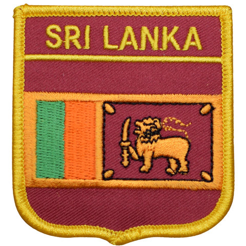 Sri Lanka Patch - South Asia, Indian Ocean, Bay of Bengal 2.75" (Iron on) - Patch Parlor