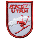 Vintage Ski Utah Patch - Utah, Snow, Snowboard, Ski, UT Badge 2-5/8" (Sew on) - Patch Parlor
