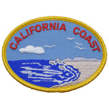 Patch with 'California Coast' design on a white background