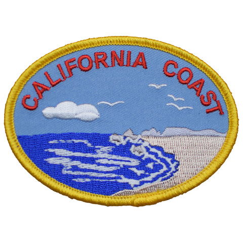 California Patch - CA Coast, Beach, Surf, Sand 3.5" (Iron on) - Patch Parlor