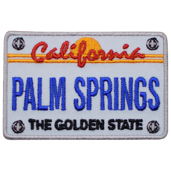 Palm Springs Patch - California License Plate Badge 2.75