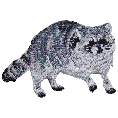 Raccoon Applique Patch - Nocturnal Mammal, Animal Badge 2.5" (Iron on) - Patch Parlor