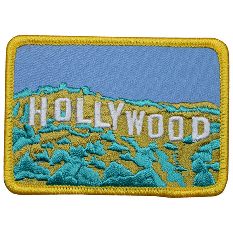 Hollywood Patch - Hollywood Hills, California, Los Angeles 3.5" (Iron on) - Patch Parlor