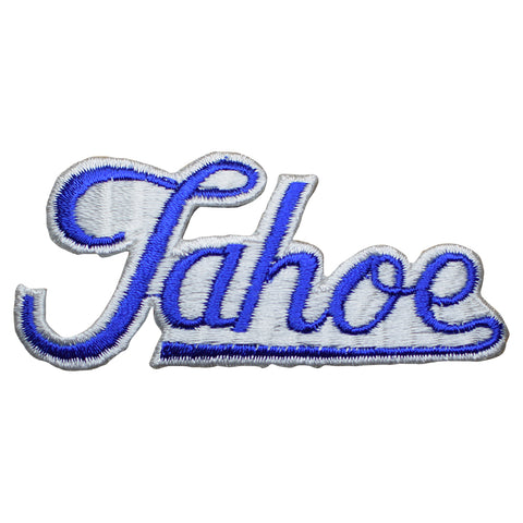 Vintage Lake Tahoe Patch - Blue, White, California, Nevada 3-7/8" (Iron on) - Patch Parlor
