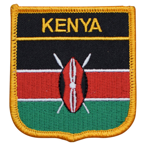 Kenya Patch - Africa, Nairobi, Mombosa, Kisumu City, 2.75" (Iron on) - Patch Parlor
