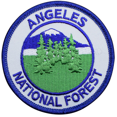 Angeles National Forest Patch - Los Angeles, California, Hiking, Backpacking 3" (Iron on) - Patch Parlor