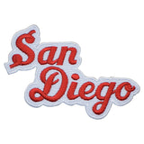 San Diego Patch - Embroidered Southern California Red & White Badge 4" (Iron On)
