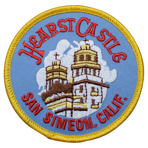 Hearst Castle Patch - San Simeon, San Luis Obispo, Central Coast 3" (Iron on) - Patch Parlor