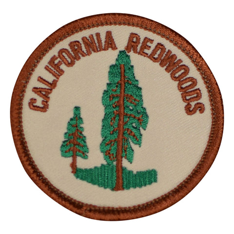 California Patch - Redwoods, Sequoias, CA Nature Badge 2.5" (Iron on) - Patch Parlor