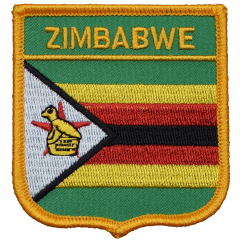 Zimbabwe Patch - Zambezi, Limpopo, Harare, Bulawayo Badge 2.75" (Iron on) - Patch Parlor