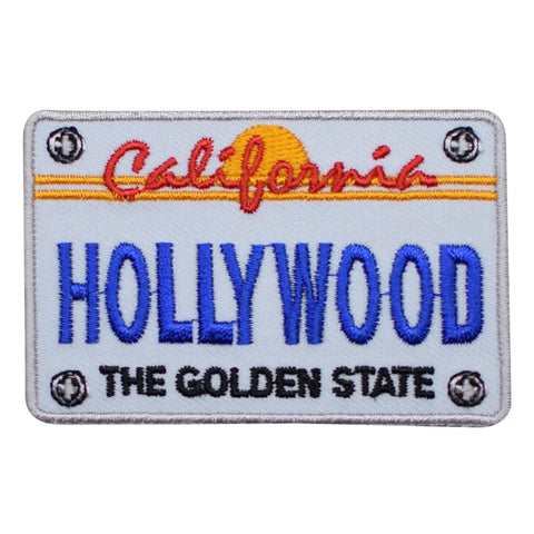 Hollywood Patch - California License Plate, Los Angeles 2.75" (Iron on) - Patch Parlor